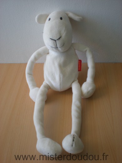 Doudou Mouton Marese Blanc 