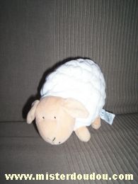 Doudou Mouton Marks et spencer Blanc et marron 