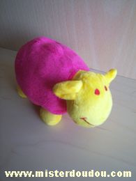 Doudou Mouton 0 Rose jaune 