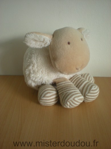 Doudou Mouton Natalys Ecru beige 