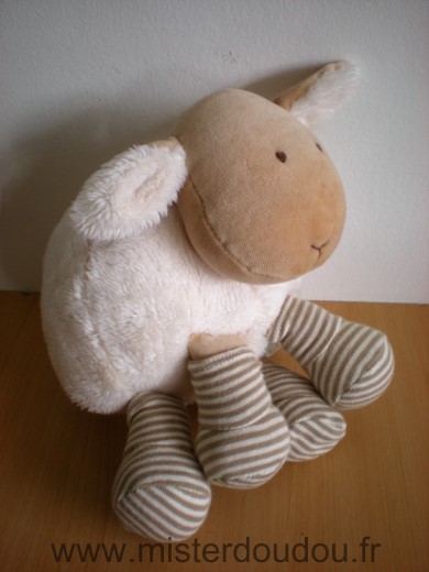 Doudou Mouton Natalys Ecru beige 