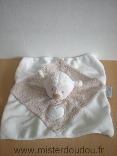 Doudou Mouton Nattou Blanc beige 