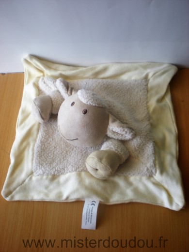 Doudou Mouton Nature et découvertes Beige ecru 