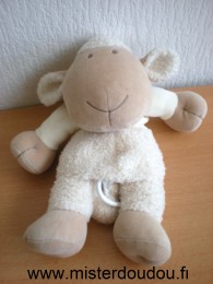 Doudou Mouton Nature et découvertes Beige ecru Musical