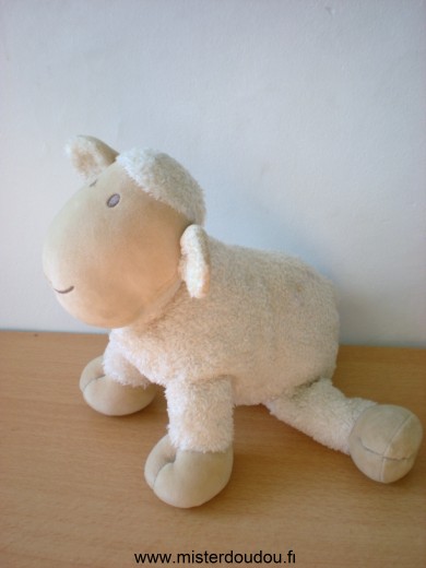 Doudou Mouton Nature et découvertes Beige ecru 