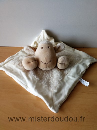 Doudou Mouton Nature et découvertes Ecru beige 