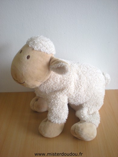 Doudou Mouton Nature et découvertes Ecru beige 