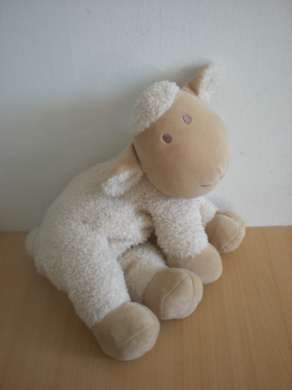 Doudou Mouton Nature et découvertes Ecru beige 