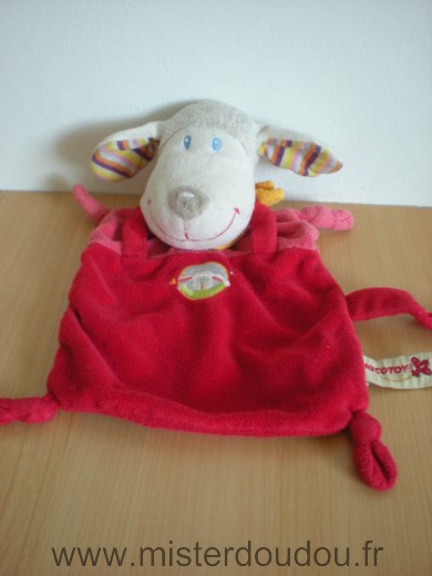 Doudou Mouton Nicotoy Rouge 