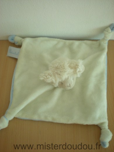 Doudou Mouton Pediatril Avene bleu blanc 