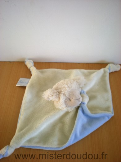 Doudou Mouton Pediatril Blanc bleu 