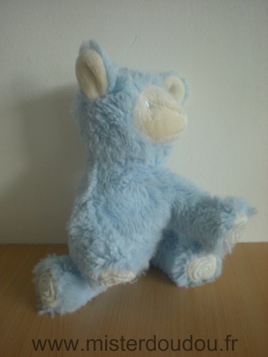 Doudou Mouton Pediatril Bleu blanc 