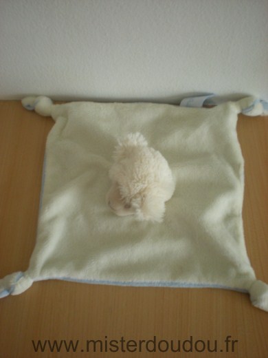 Doudou Mouton Pediatril Bleu ecru 