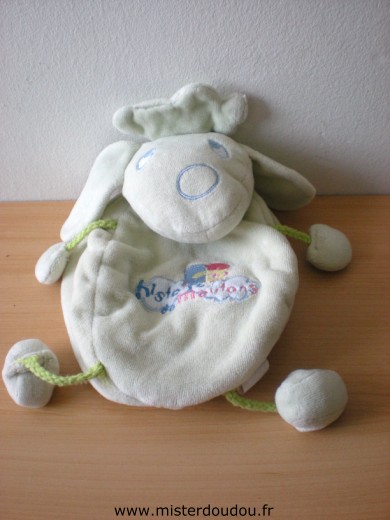 Doudou Mouton Siplec Vert histoire de moutons 