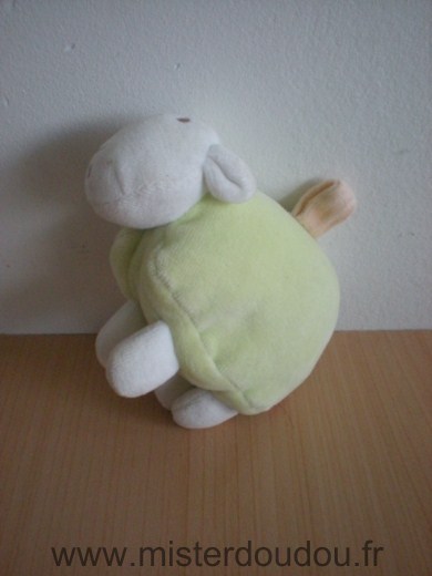 Doudou Mouton Tex Balnc vert 