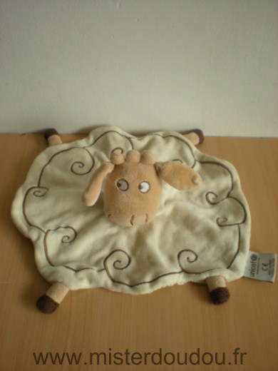 Doudou Mouton Unicef Beige 