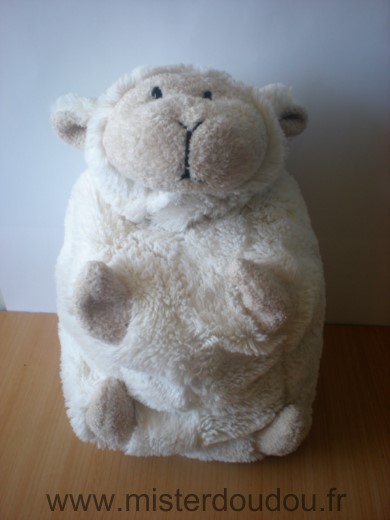 Doudou Mouton 0 Blanc ecru beige 