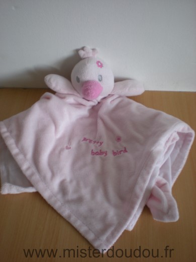 Doudou Oiseau Early days Rose pretty baby bird 