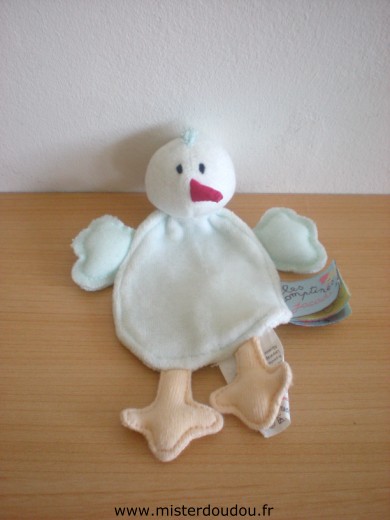 Doudou Oiseau Jacadi Bleu clair Mini doudou