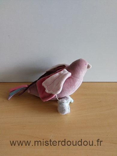 Doudou Oiseau Jacadi Rose 