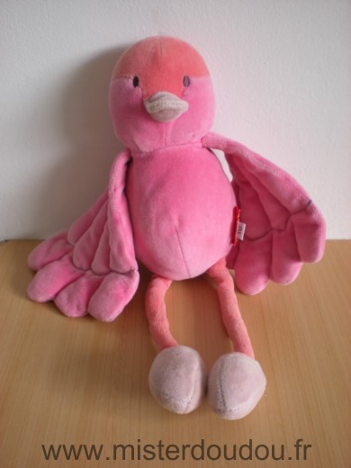 Doudou Oiseau Marese Rose 