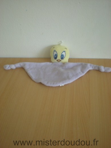 Doudou Oiseau 0 Titi mauve et jaune 