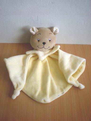 Doudou Ours 0 Jaune 