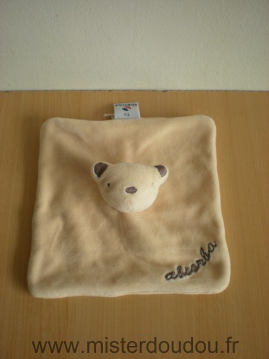 Doudou Ours Absorba Beige 