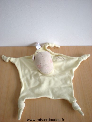 Doudou Ours Absorba Jaune 