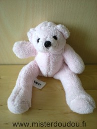 Doudou Ours Addex Rose 