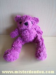 Doudou Ours Addex Violet 