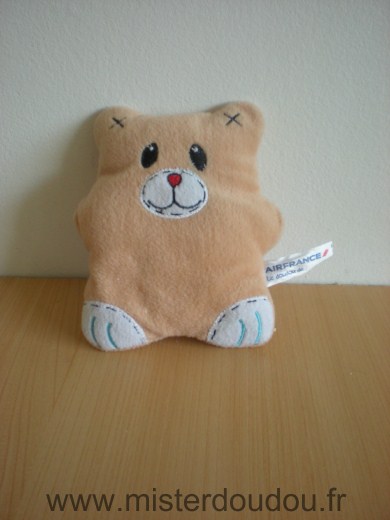 Doudou Ours Air france Marron 