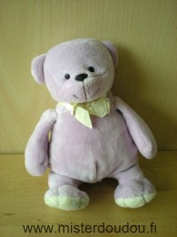 Doudou Ours Ajena Mauve 