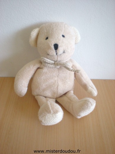 Doudou Ours Anna club plush Beige tissus éponge 