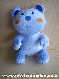 Doudou Ours Auchan Bleu 