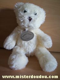 Doudou Ours Baby nat Blanc / ecru 