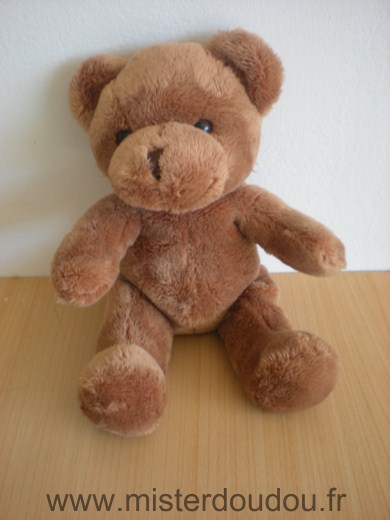 Doudou Ours Baby nat Marron 