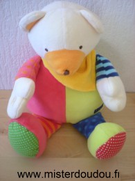 Doudou Ours Baby sun Multicolore Grand modèle