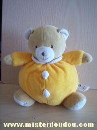 Doudou Ours Baby sun Orange 