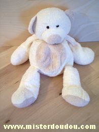 Doudou Ours Babyclub Ecru beige Baby club c&a