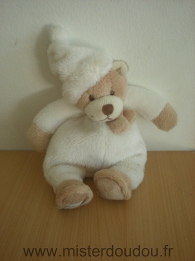 Doudou Ours Barbara bukowski Beige blanc 