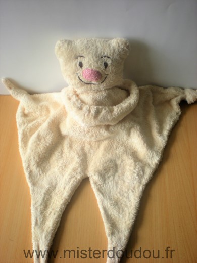 Doudou Ours Barbara bukowski Beige nez rose 