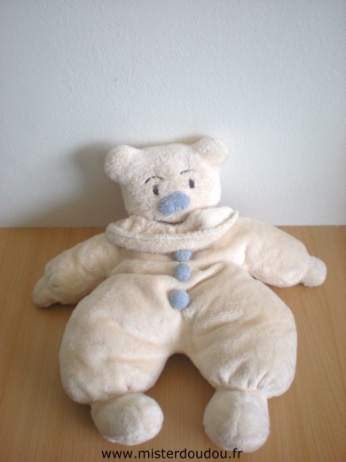 Doudou Ours Barbara bukowski Ecru bleu Bukowski sweden