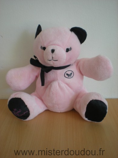 Doudou Ours Beauty success Rose noir 