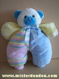 Doudou Ours Carrefour france Multicolore 