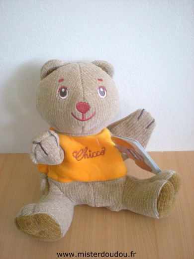 Doudou Ours Chicco Marron orange chicco 