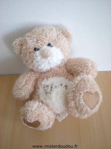 Doudou Ours Cmp Beige écru : association rêves 