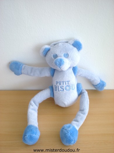 Doudou Ours Cmp Bleu 