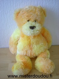 Doudou Ours Cmp Jaune orange 