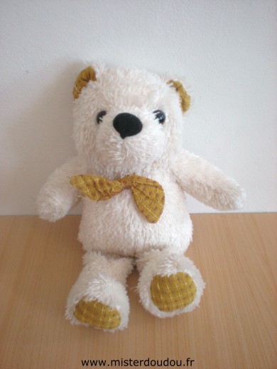 Doudou Ours Cobico Ecru 